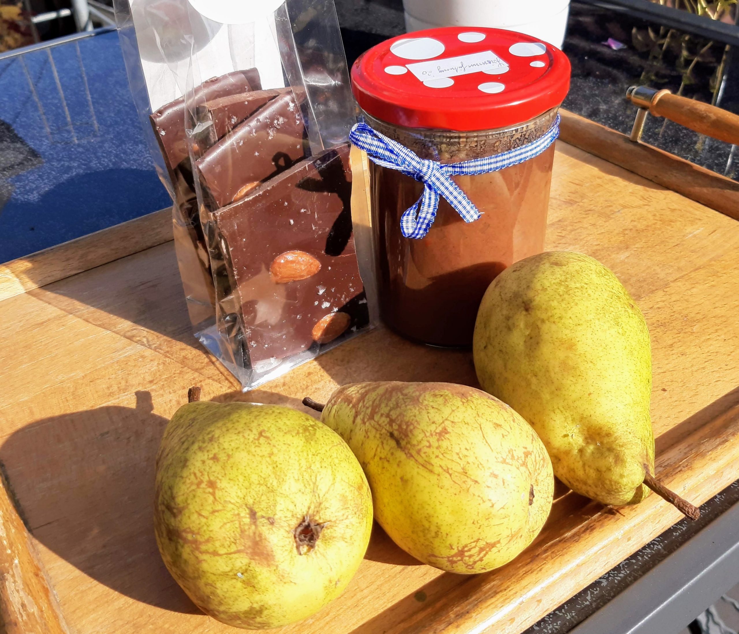 Birnen Chutney mit Schokolade - Vorrat für den Winter - Miris Welt