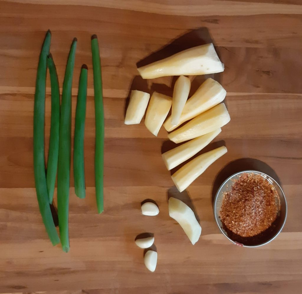 Zutaten für das Rosenkohlkimchi