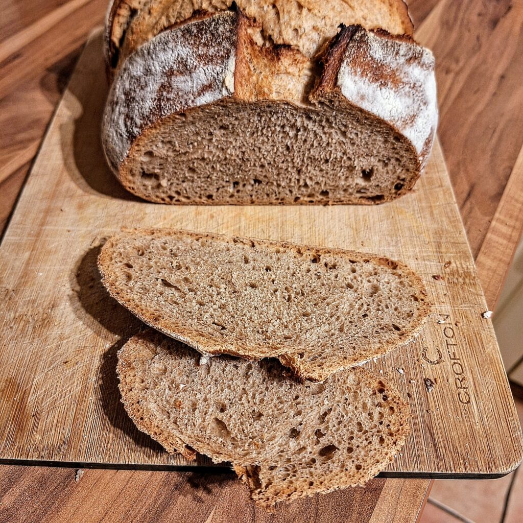 Angeschnittenes Bierbrot